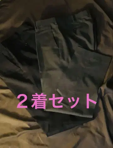 유니클로 감동 팬츠 [2벌 세트] 슬랙스 쿨 비즈 다크 그레이 네이비