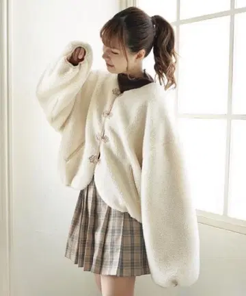 moitytto 차이나 버튼 보아 블루종