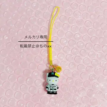 산리오 헬로키티 프리티 리그 한신 타이거즈 네즈 스트랩