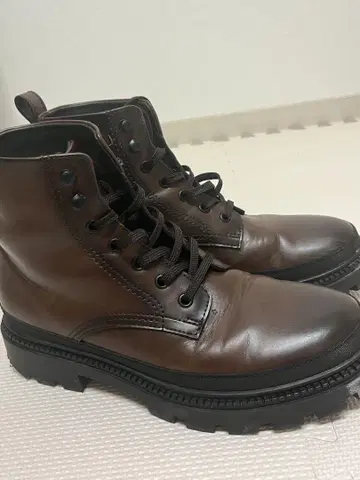 가죽 부츠 자라 브라운 26.5cm