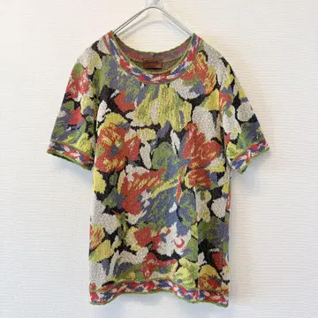 미쏘니 MISSONI 니트 꽃무늬 컬러풀 이탈리아제