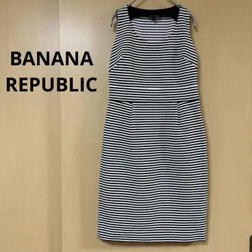 BANANA REPUBLIC 스트라이프 슬리브리스 원피스 사이즈 0