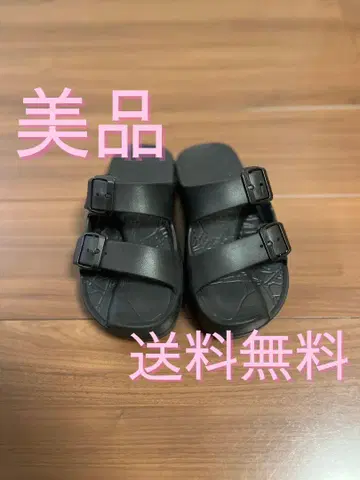 새상품급 [ 라쿠바키 ] 이지 샌들 랩 블랙 S