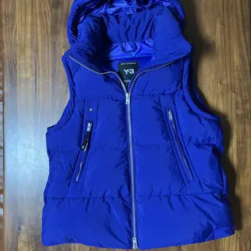 Y-3 후드 부착 다운 베스트 퍼플 S