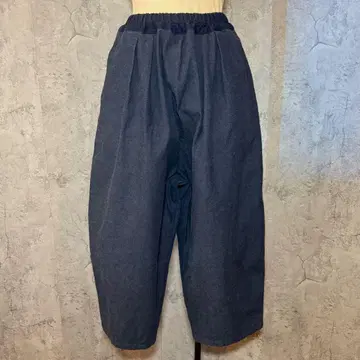 오디너리 핏 볼 팬츠 데님