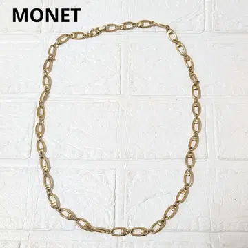 새상품급 모네 목걸이 롱 체인 골드 빈티지