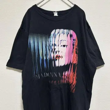마돈나 Madonna 투어 티셔츠 마릴린 몬로 밴딩 티셔츠 블랙 XL