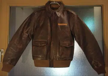 V.HILTS 대탈주 A-2 플라이트 가죽 자켓 천연 가죽 다크 브라운
