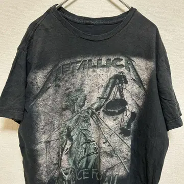 METALLICA 메탈리카 티셔츠 블랙 M 반팔 밴 티 락 티