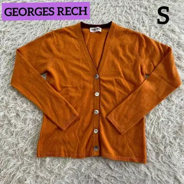 GEORGES RECH 조르주 레쉬 캐시미어 가디건 오렌지