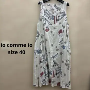 센소유니코 io comme io 꽃무늬 슬리브리스 원피스 40