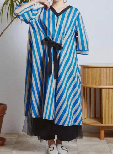 스트라이프 카프탄 원피스 마냐나스 엘 테레사