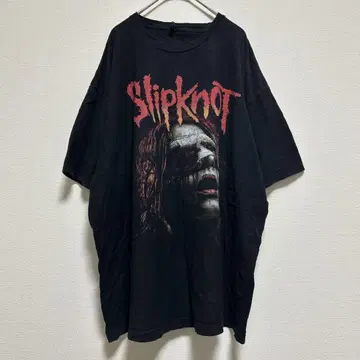 Slipknot 안대 빈티지 티셔츠 / 슬립낫 블랙 XXL