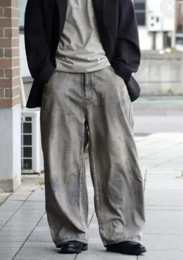 ancellm LIGHT OZ WIDE STRAIGHT DENIM