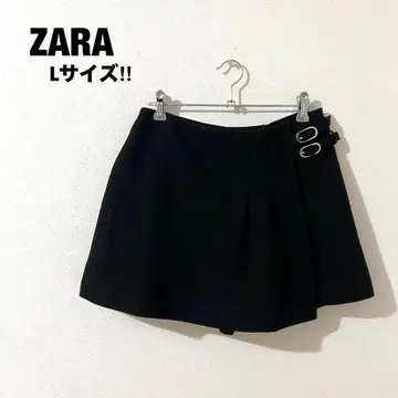 ZARA 자라 큐롯 팬츠 스커트 블랙 빅 사이즈 L 여성용