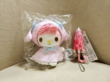 테루테루보우즈 마이멜로디 판초 마스코트 + 미니 우산 키링
