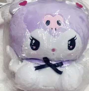 귀여운 보라색과 화이트 캐릭터 봉제 인형
