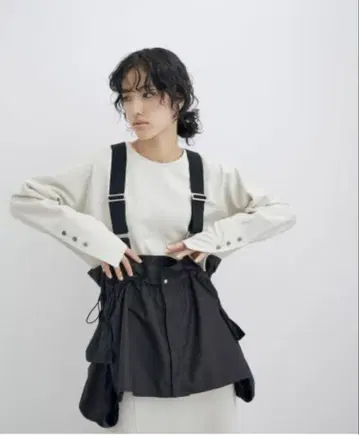 ADAM ET ROPE' FEMME 서스펜더 베스트 블랙