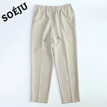 새상품급 SOEJU 소주 소프트 옥스 드로스트 팬츠 XL 베이지 계열
