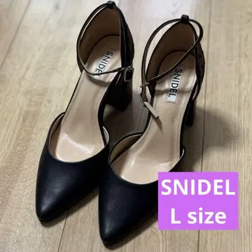 최종 가격 인하 SNIDEL 블랙 하이힐 L 사이즈