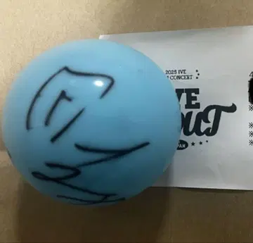 IVE 원영 사인 공 2025 IVE FAN CONCERT