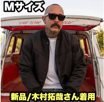 새상품 M 블랙 골드 더비 오브 샌프란시스코 더비 자켓 기무라 타쿠야