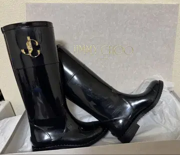 JIMMY CHOO 로고 레인부츠