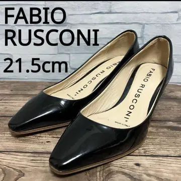 [ 21.5cm ] FABIO RUSCONI 페이턴트 스퀘어토 펌프스
