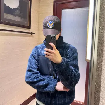 레어 RRL 윙 마크 인디고 데님 캡 스냅백