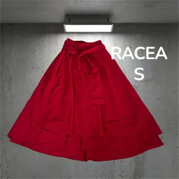 RACEA 라시아 롱 스커트 빨간색 S 이형