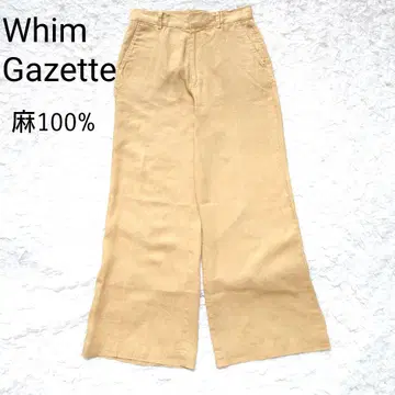 Whim Gazette 윔 가젯 린넨 100% 와이드 팬츠 38
