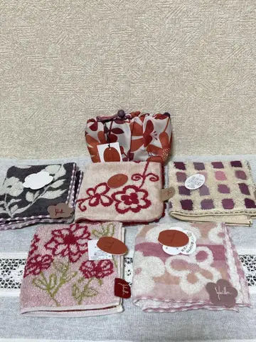 시빌라 타월 손수건 5장 & 파우치