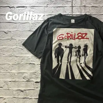 Gorillaz 고릴라즈 캐릭터 프린트 밴딩 티셔츠 XXL 그레이