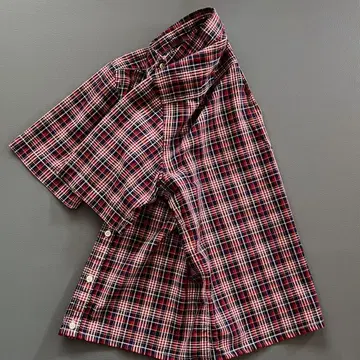 리바이스 LEVI'S 레드 탭  짧은 기장  셔츠  체크  시티 보이