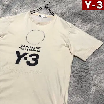 Y-3 Y-3 티셔츠 센터 로고 프린트 사인 자수 M 사이즈