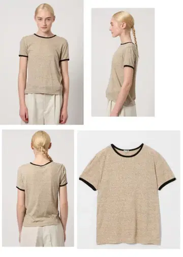 [미사용] Steven Alan 링거 티셔츠 내추럴