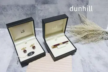 던힐 던힐 넥타이핀 커프스 커프스 와인 레드
