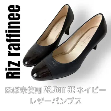 Riz raffinee 리즈라피네 가죽 펌프스 23.5cm 네이비
