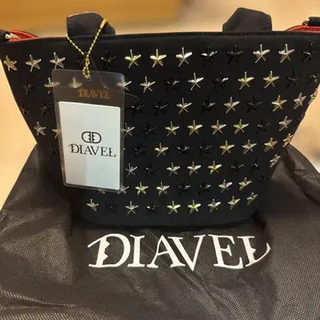 디아벨 DIAVEL 별 모양 장식 블랙 백 새상품 미사용 숄더