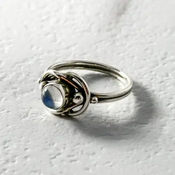 GEORG JENSEN 반지 5 문스톤 실버 11호