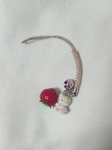 지역 한정 키티 시즈오카 한정 딸기 스트랩 헬로키티 핑크 kitty