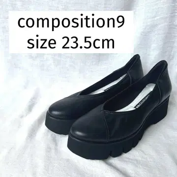composition9 플랫폼 펌프스 블랙