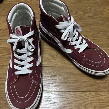 [새상품급] Vans 하이컷 버건디 26cm
