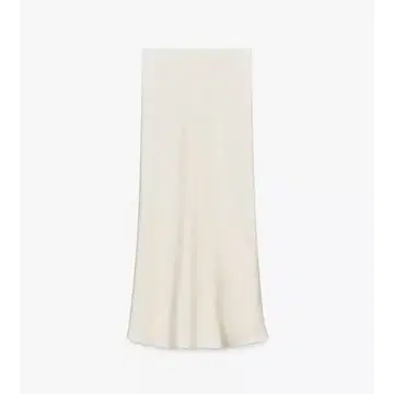 zara 새틴 미디 스커트 XS 에크루 새상품 미사용 택 포함