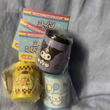 산리오 코인 실린더 가챠가챠 3개 세트