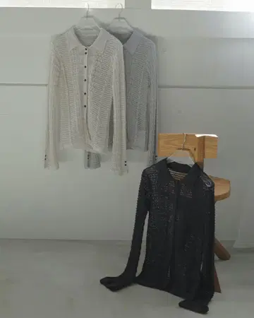 아누케 믹스 니트 셔츠