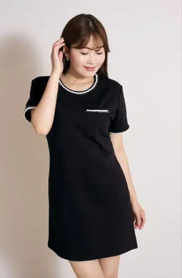 브레이드 미니 드레스