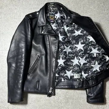 새상품급 Schott sophnet 가죽 더블 라이더스 40 블랙