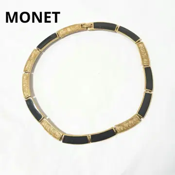 모네 목걸이 초커 골드 블랙 옐로우 컬러 앤티크