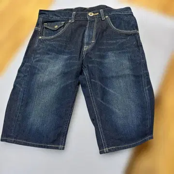 Lee 데님 숏팬츠 카우보이 송치 패치 32인치 새상품급